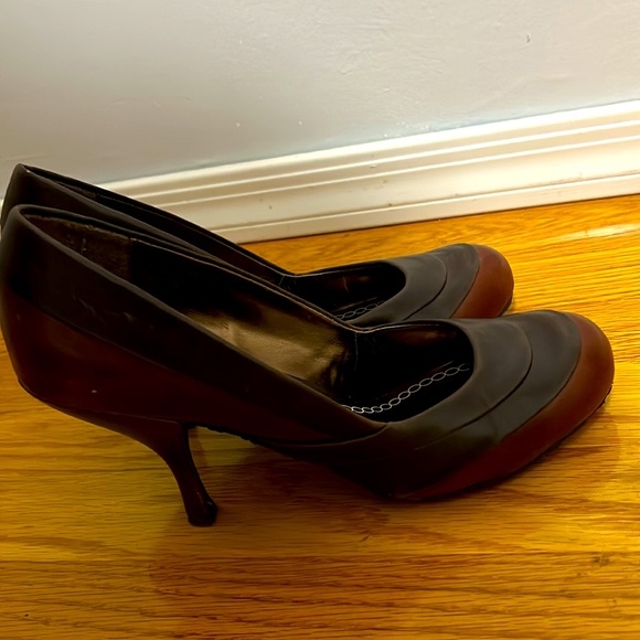 Two Tone Brown Heels - Picture 1 of 5